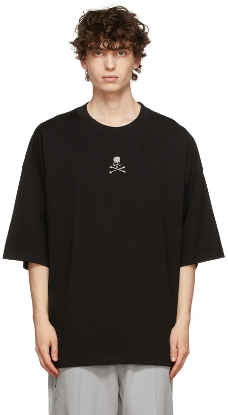 Photo: mastermind JAPAN Black Boxy Glass-Beaded T-Shirt