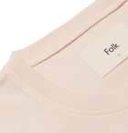 Folk - Slim-Fit Printed Cotton-Jersey T-Shirt - Men - Pink