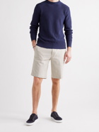 LORO PIANA - Striped Cotton-Blend Seersucker Drawstring Shorts - Neutrals - S