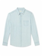 Altea - Ivy Button-Down Collar Linen Shirt - Blue