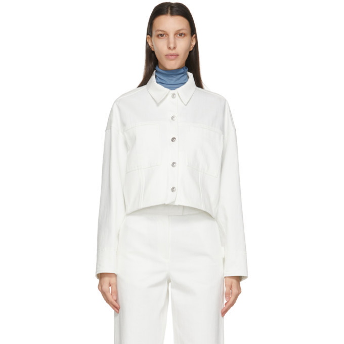 Photo: LVIR White Wool Oversized Denim Jacket