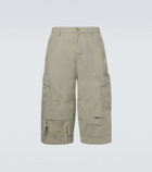 Balenciaga Cropped cotton cargo pants