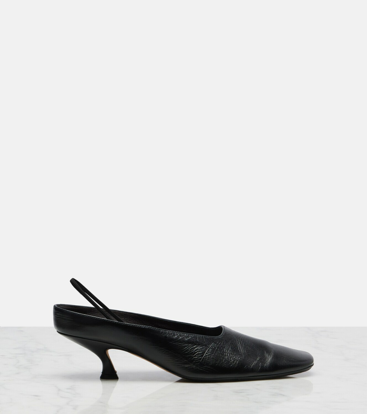 Calvin Klein Collection Anna leather slingback pumps