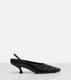Calvin Klein Collection Anna leather slingback pumps