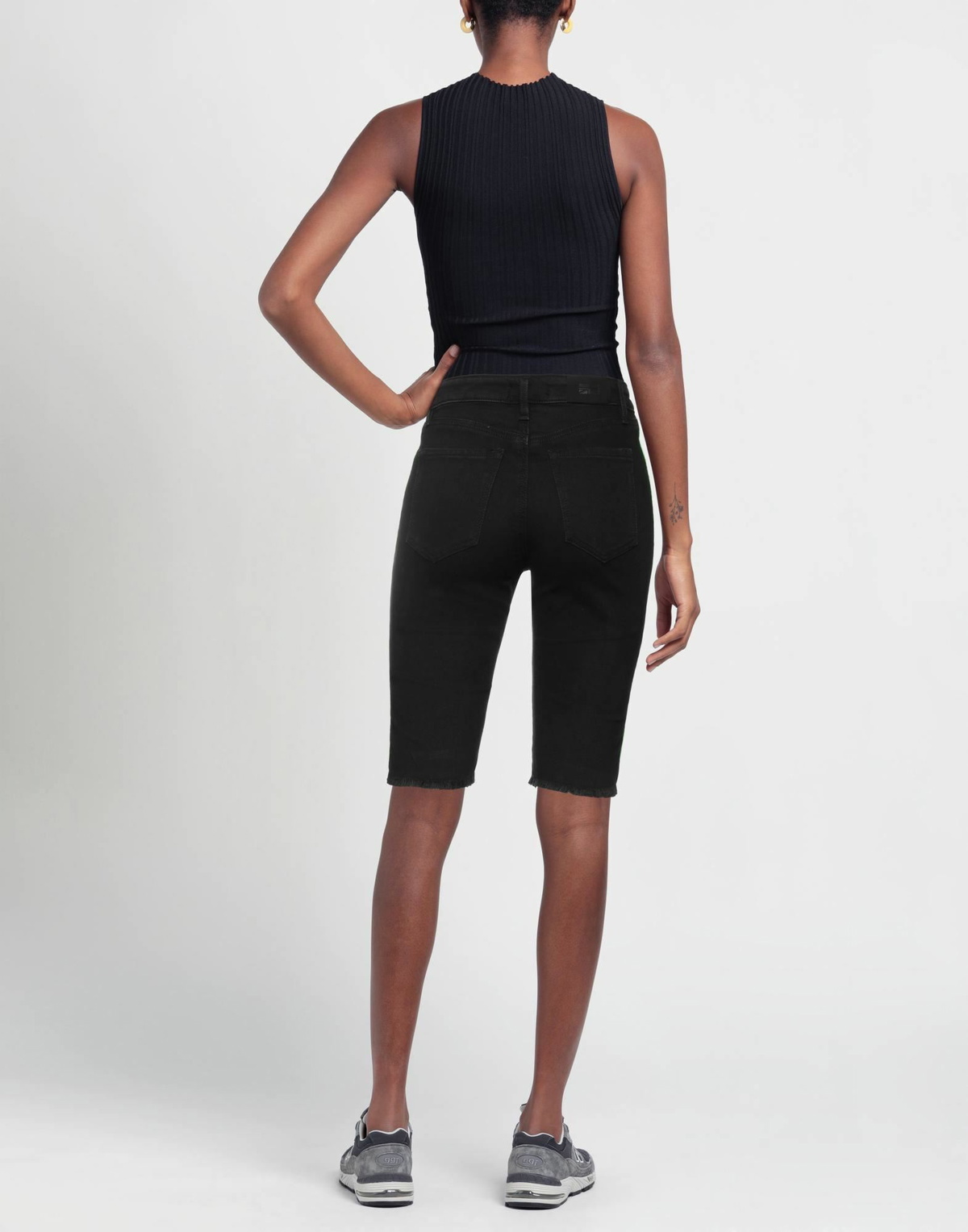 Represent Womens Denim shorts in Black