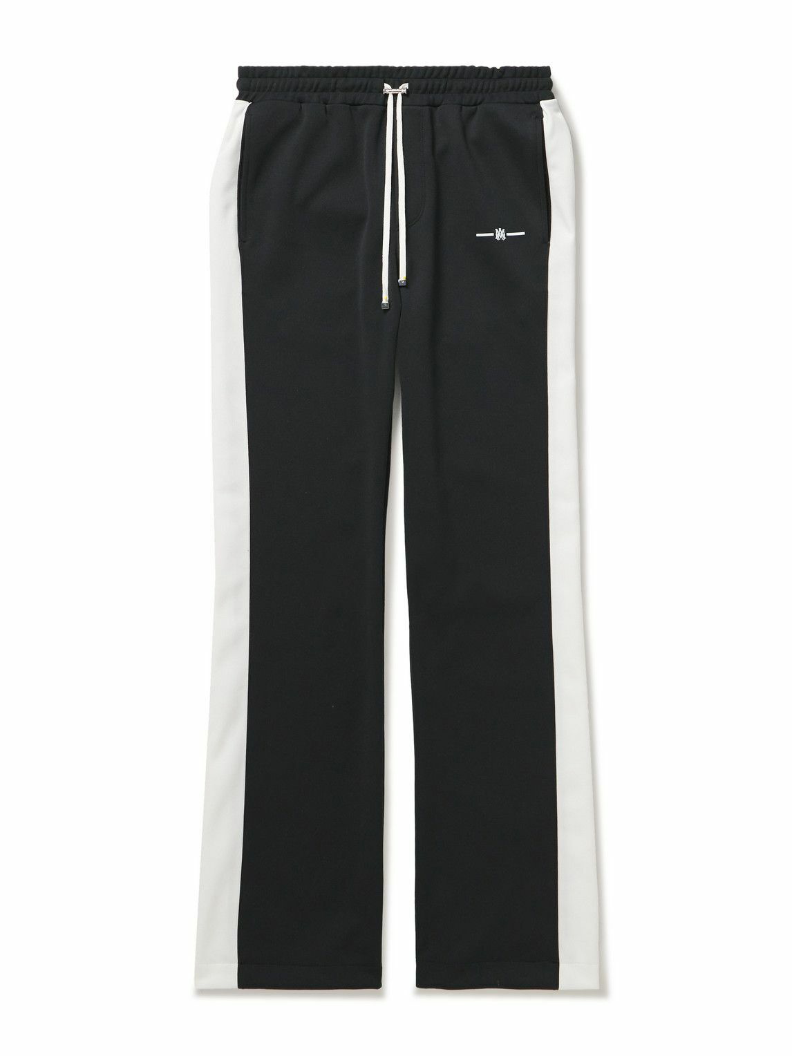 AMIRI Stretch cotton-blend velour flared leggings