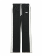AMIRI - Always On Point Wide-Leg Stretch-Cotton Jersey Track Pants - Black