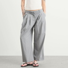 Deiji Studios Women's Tri Pleat Pants in Steele Stripe