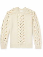 Marant - Thais Cable-Knit Merino Wool-Blend Sweater - Neutrals
