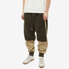 JW Anderson Men's Colour Block Track Pants in Forest Green