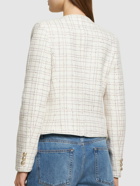 ELIE SAAB - Collarless Tweed Crop Jacket