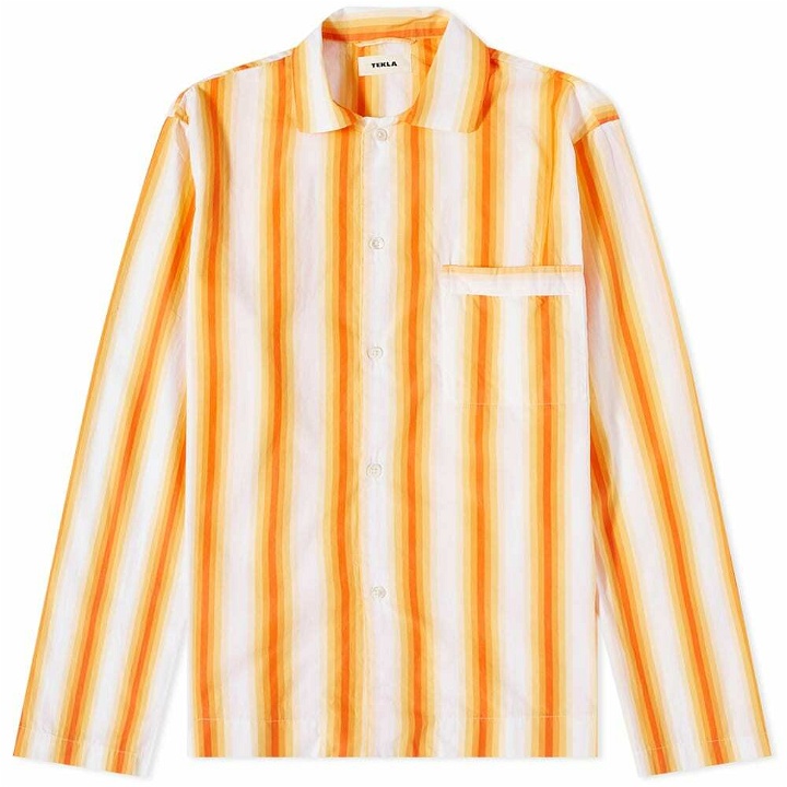 Photo: Tekla Fabrics Sleep Shirt in Orange Marquee