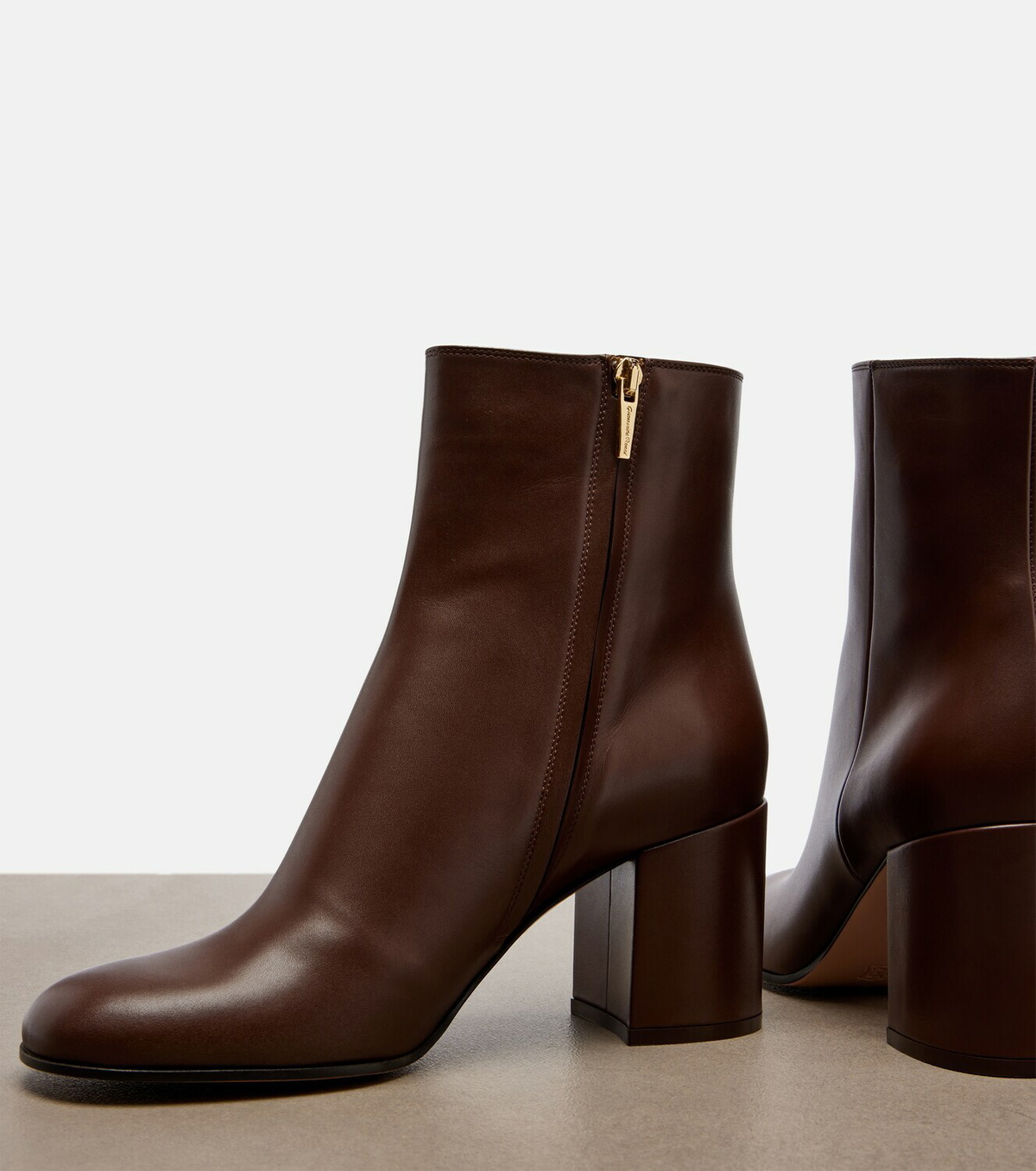 Gianvito Rossi Joelle leather ankle boots