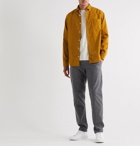 NN07 - Levon Button-Down Collar Cotton-Corduroy Shirt - Yellow