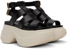 Marni Black Gladiator Platform Sandals