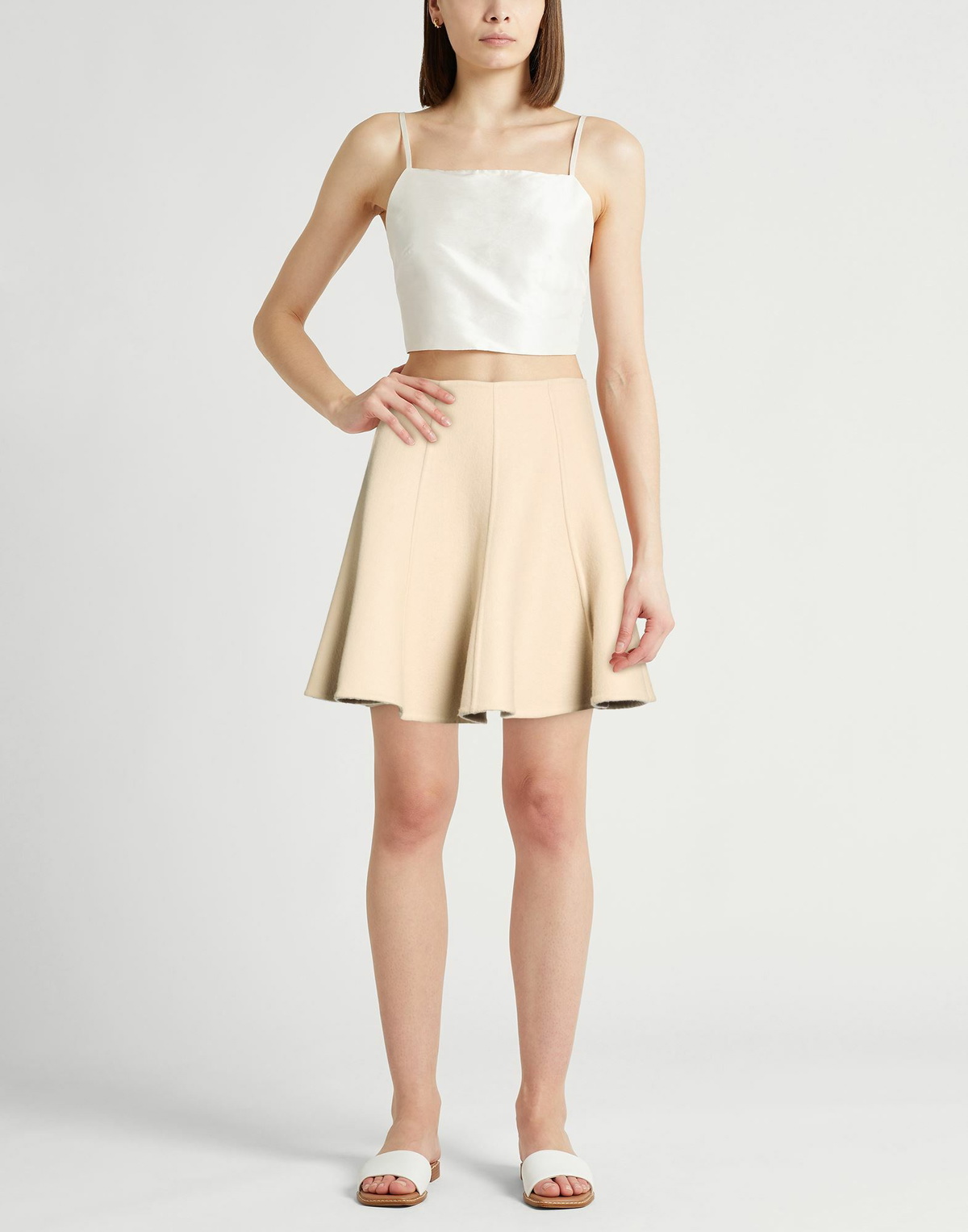 Ermanno Scervino Womens Mini skirt in Beige