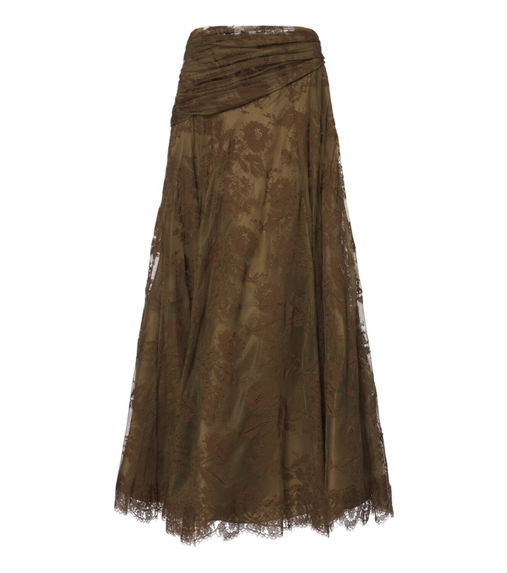 Photo: Zimmermann Clash draped lace maxi skirt