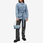 Good American Women's Uniform Denim Cargo Jacket in Indigo