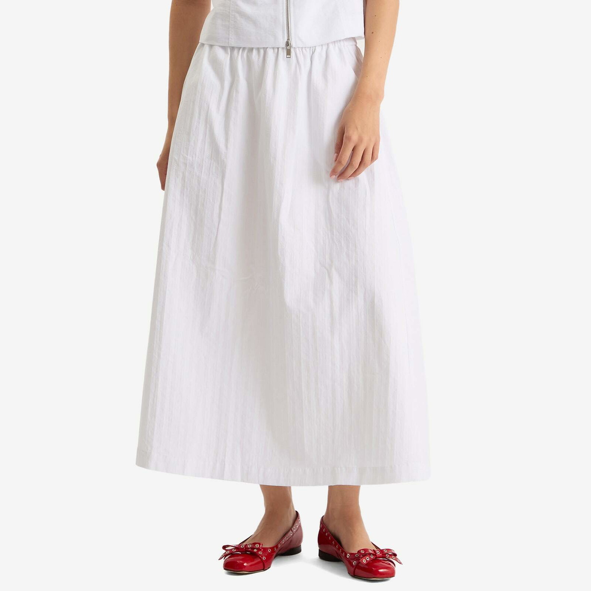 Samsøe Samsøe Women's Satina Midi Skirt in White