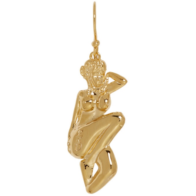 Photo: Enfants Riches Deprimes Gold Pin Up Girl Earring