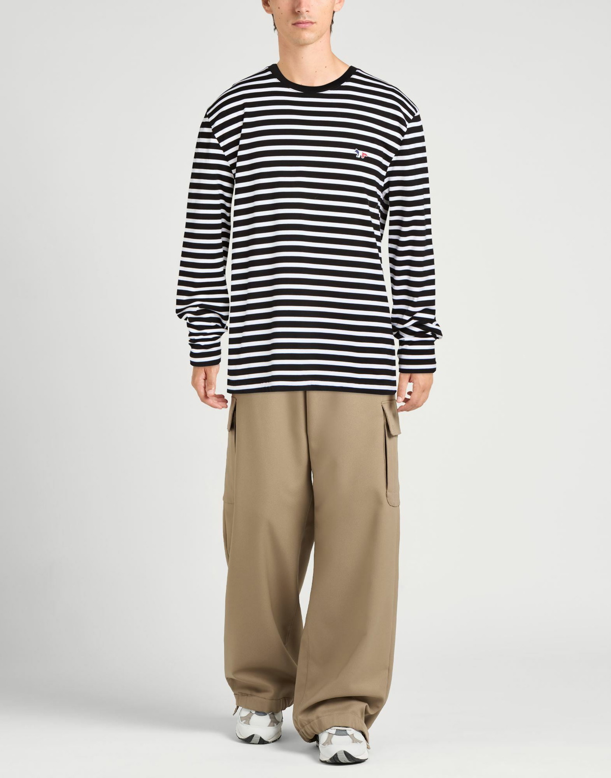 Maison Kitsuné Mens T-shirt in Black