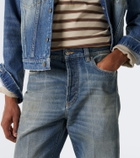 Versace Distressed straight jeans