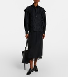 Noir Kei Ninomiya Ruffled cotton shirt