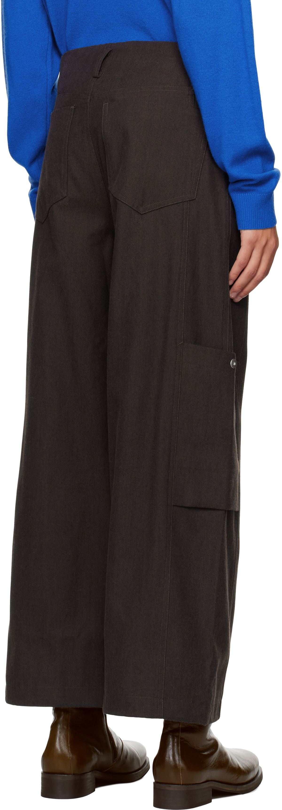 omar afridi Panelled Bontan Trousers