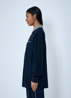 Miu Miu Collared Long Sleeve Polo Shirt