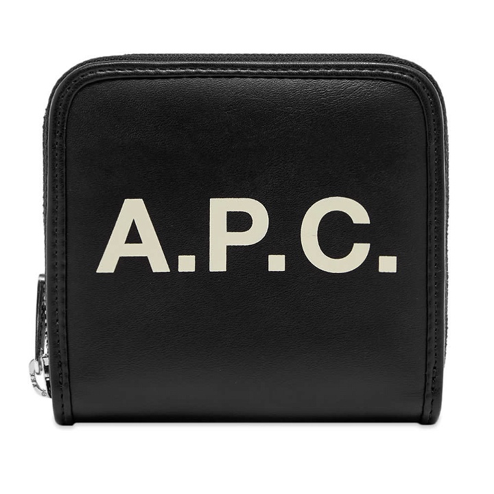 Photo: A.P.C. Morgan Logo Zip Wallet