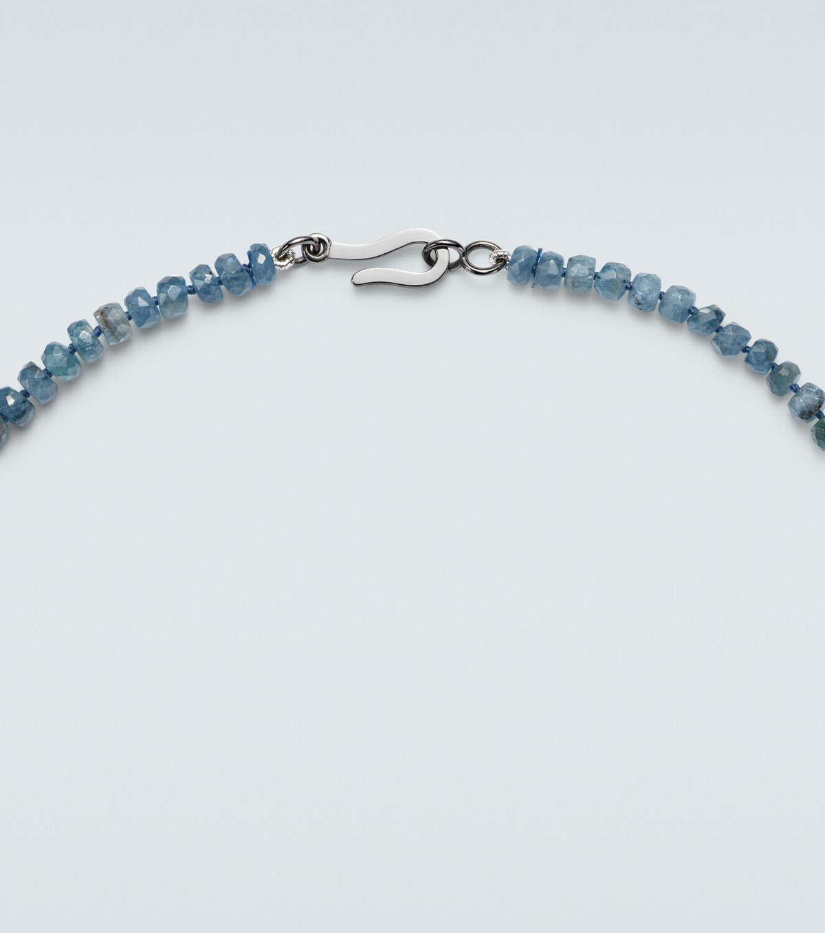 Ileana Makri Sterling silver (925) beaded necklace with gemstones
