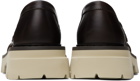 Ferragamo Brown Chunky Ornament Loafers