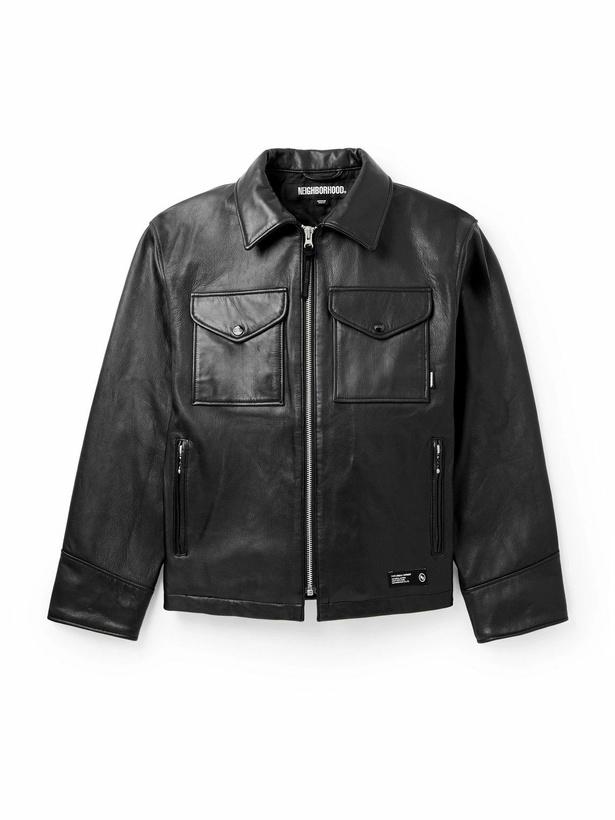 Photo: Neighborhood - PM Leather Jacket - Black
