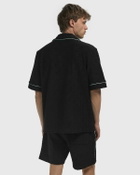 Casablanca MENS TOWELLING MONOGRAM SHIRT Black Mens Shortsleefe