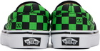 Valentino Garavani Black & Green Vans Edition VLogo Checkerboard Sneakers