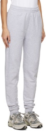 Maison Kitsuné Gray Fox Head Sweatpants