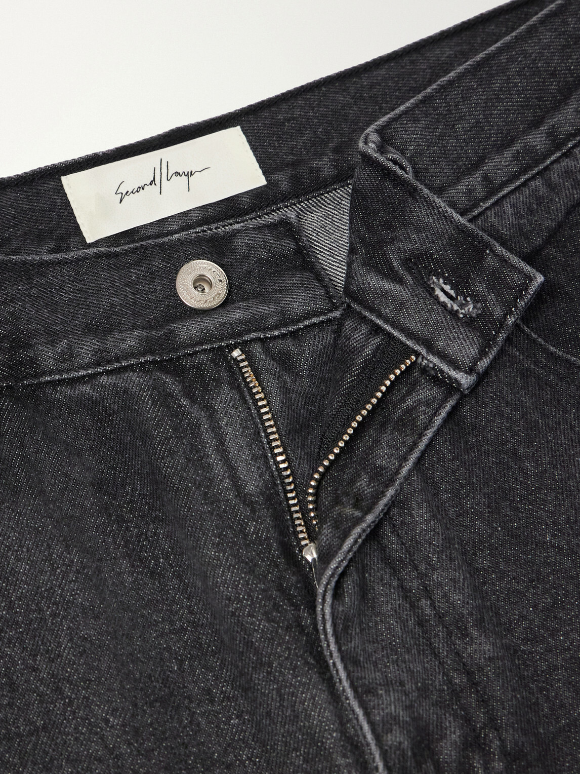 SECOND / LAYER - Big Papi Straight-Leg Jeans - Black