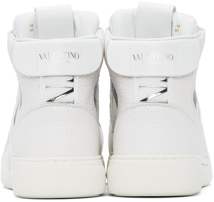 valentino high top sneakers white