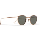 Eyevan 7285 - Round-Frame Rose Gold-Tone Sunglasses - Gold