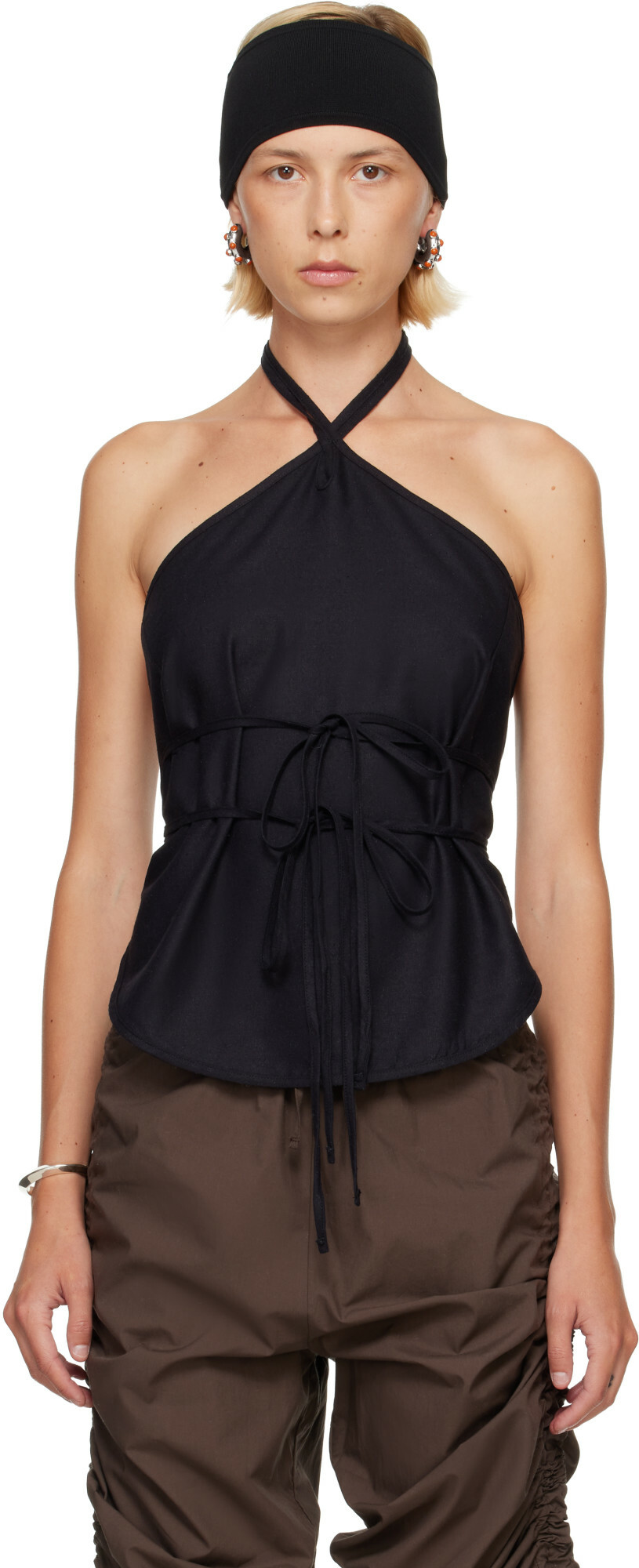 Baserange Black Mar Top