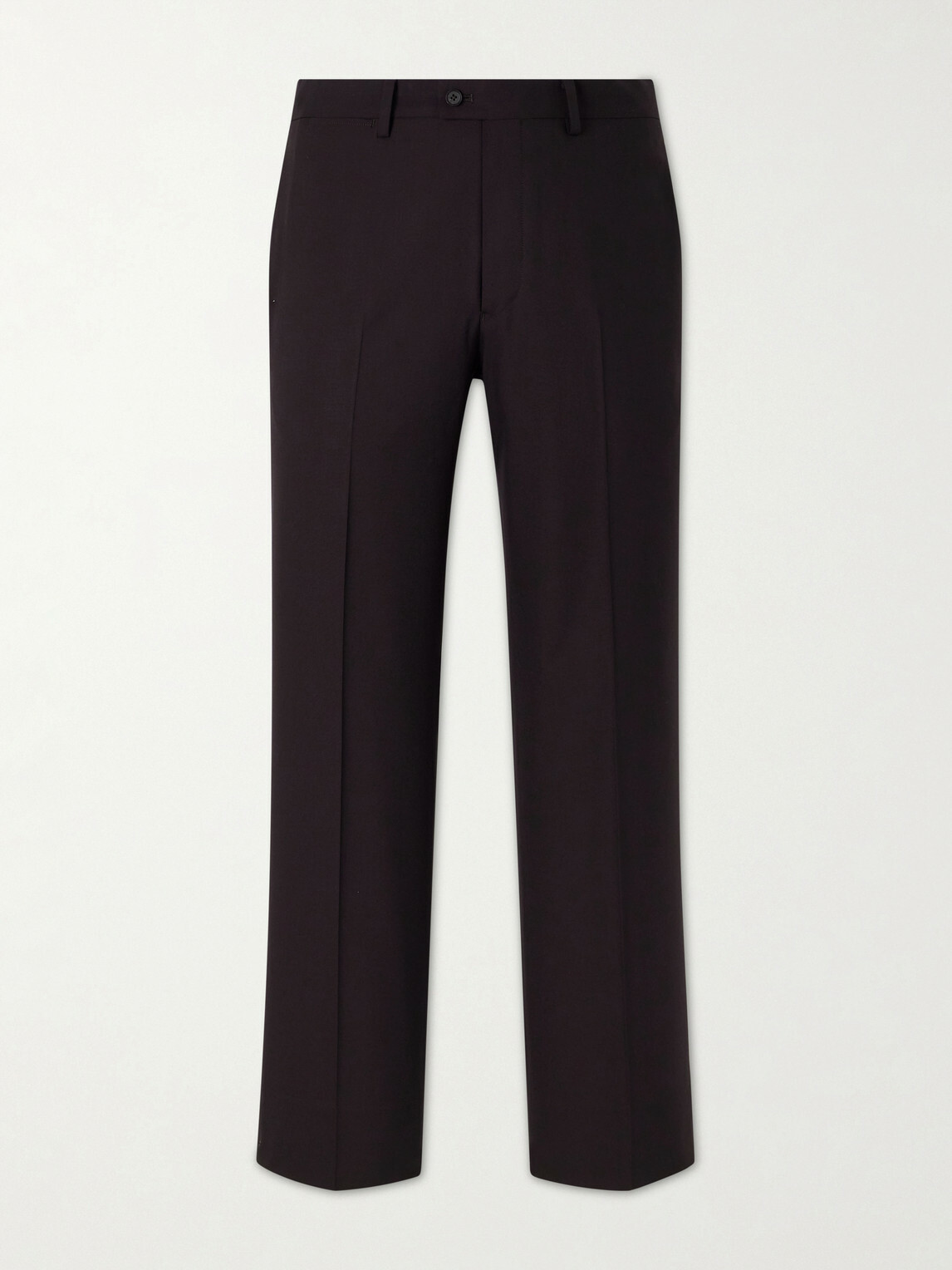 Kaptain Sunshine - Straight-Leg Wool-Poplin Trousers - Brown