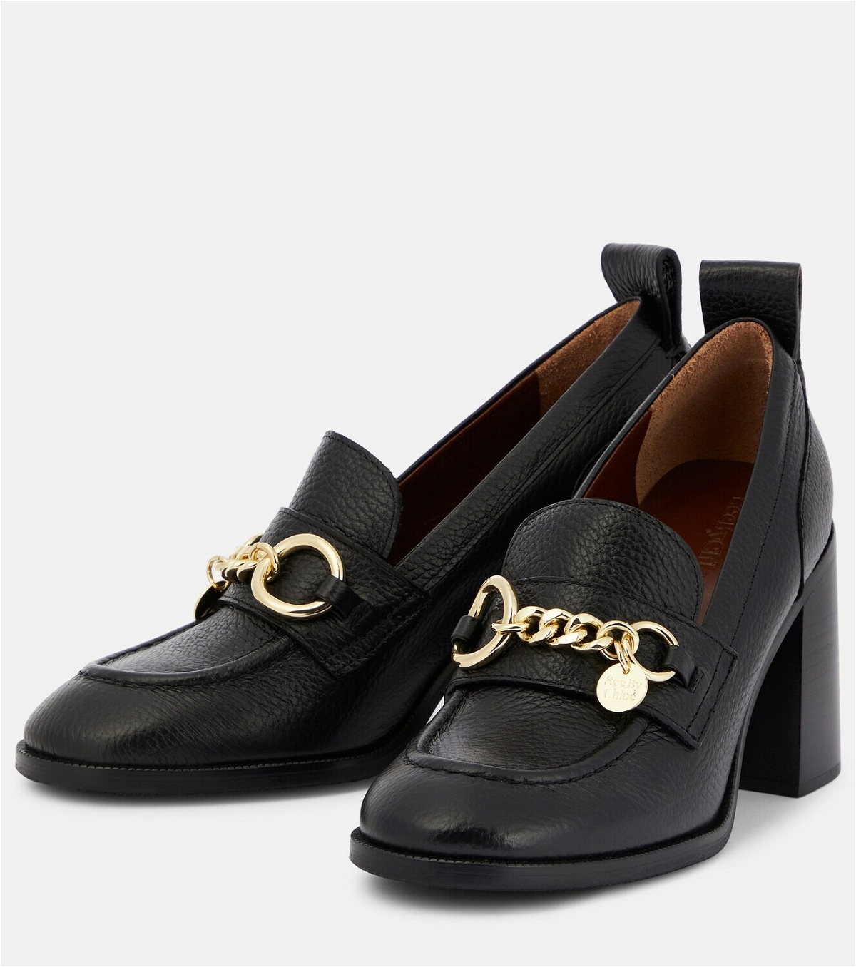 See By Chloé Aryel leather loafer pumps See by Chloe