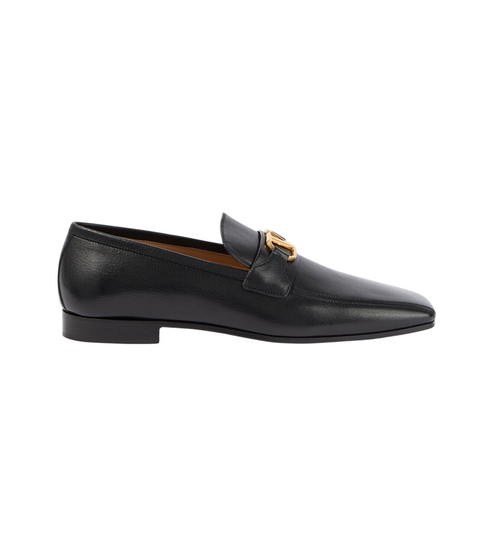 Photo: Valentino VLogo leather loafers