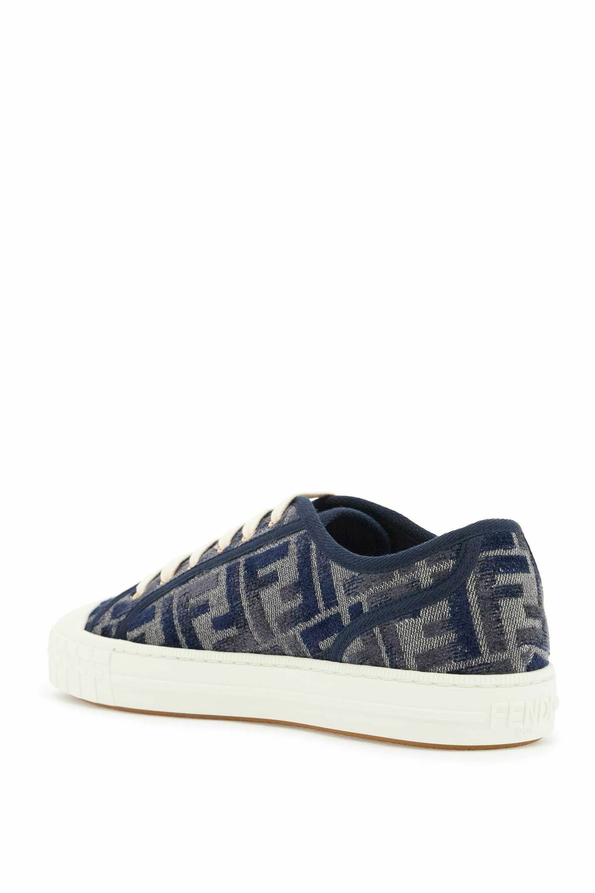スニーカー FENDI FW24 Domino Sneaker FENDI Domino Canvas Sneakers | Neutrals | FARFETCH