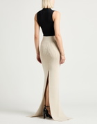Rick Owens Womens Maxi skirt in Cream