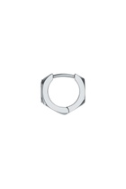 Diesel Stainless steel single hoop earring - Earrings - Unisex - Silver