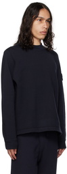 Stone Island Navy Crewneck Sweatshirt