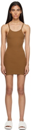 ÉTERNE Brown Tank Minidress