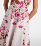 Erdem Floral cotton poplin cocktail dress