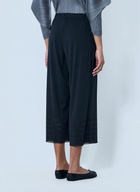 Pleats Please Issey Miyake Pleated Wide-Leg Trousers